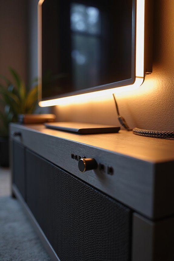 comfortable immersive tv experience