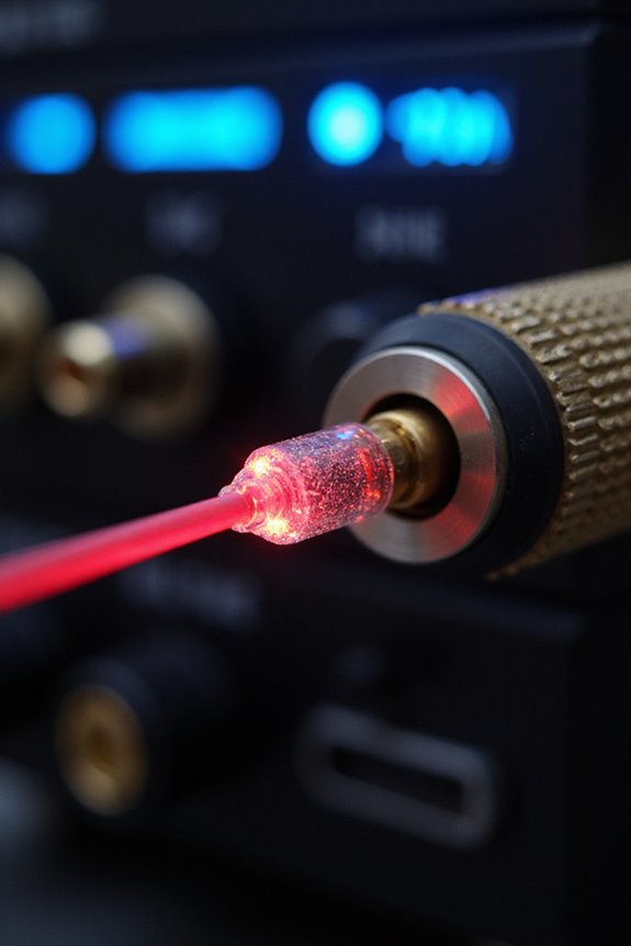 optical audio signal transmission