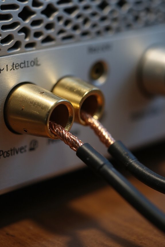 speaker wire connection guidelines